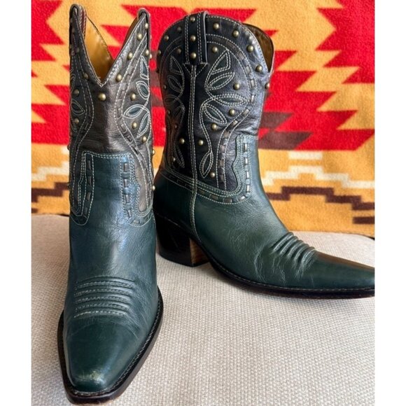 Cole Haan Studded Western Ankle Boots - crafted in Brazil - Picture 4 of 10